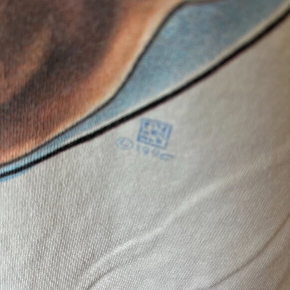 Vintage 90s Going for the Big Bucks T Shirt Cream Large L USA Single Stitch - Picture 13 of 16